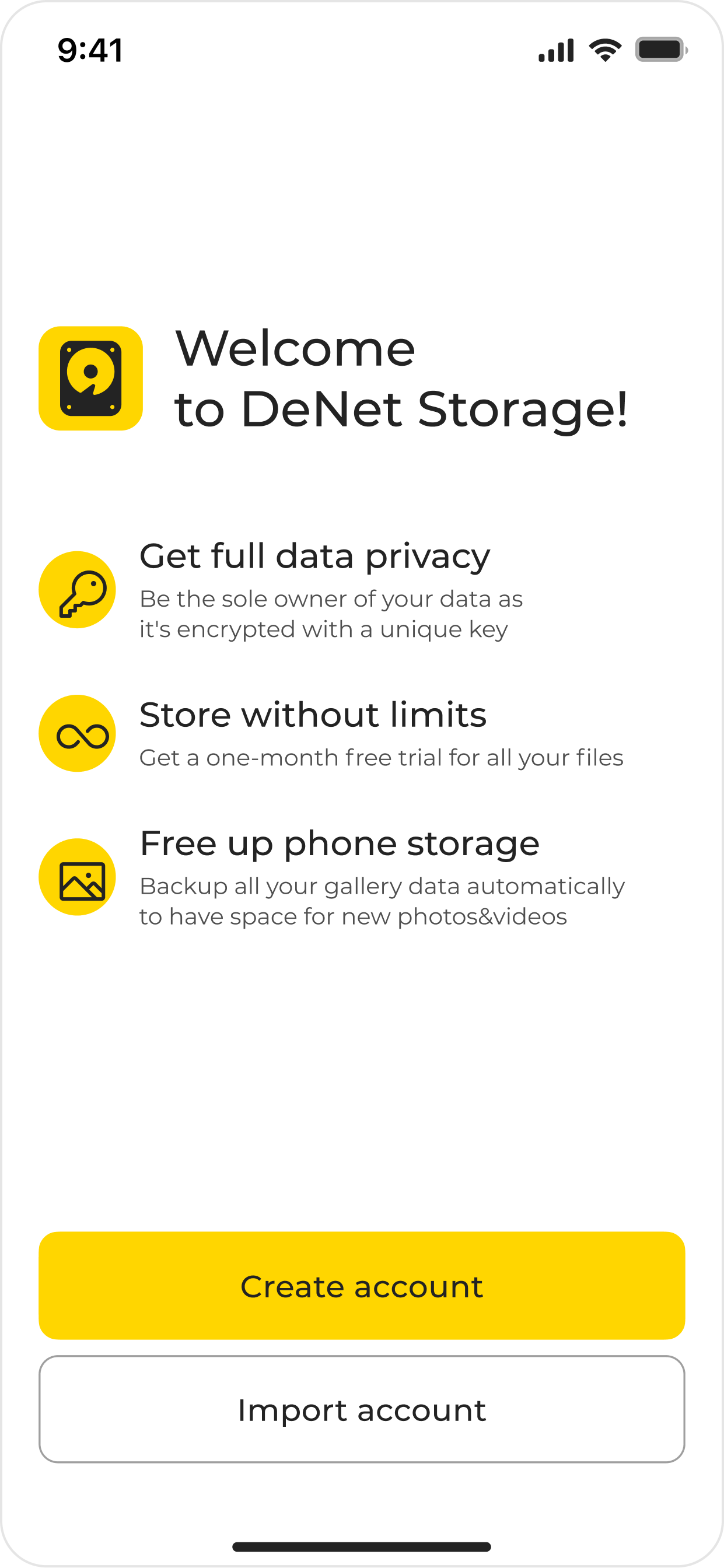 Welcome to DeNet Storage! (after)