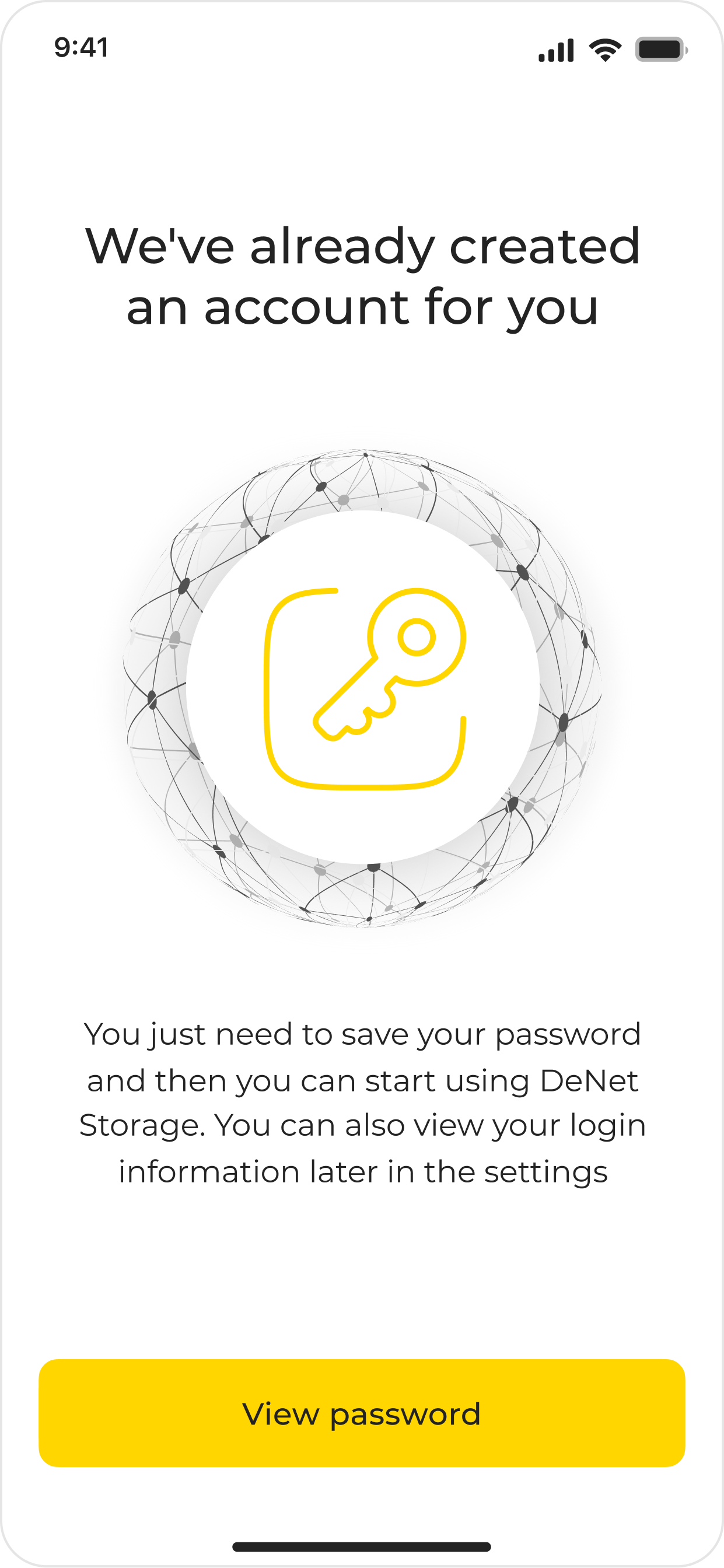 We've already created an account for you (before)