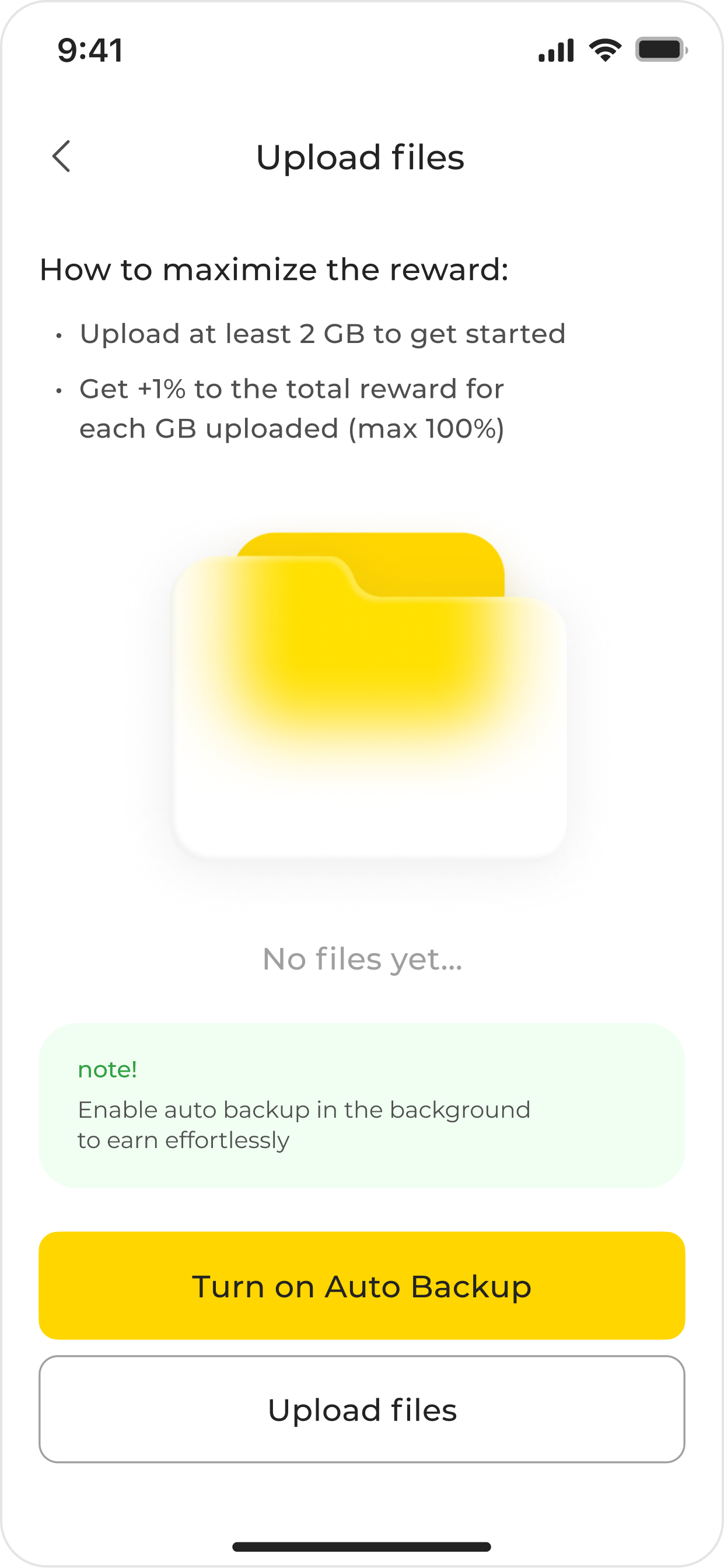 Store&Earn: upload files and how to maximize the reward